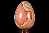 Polished Polychrome Jasper Egg - Madagascar #118687-1